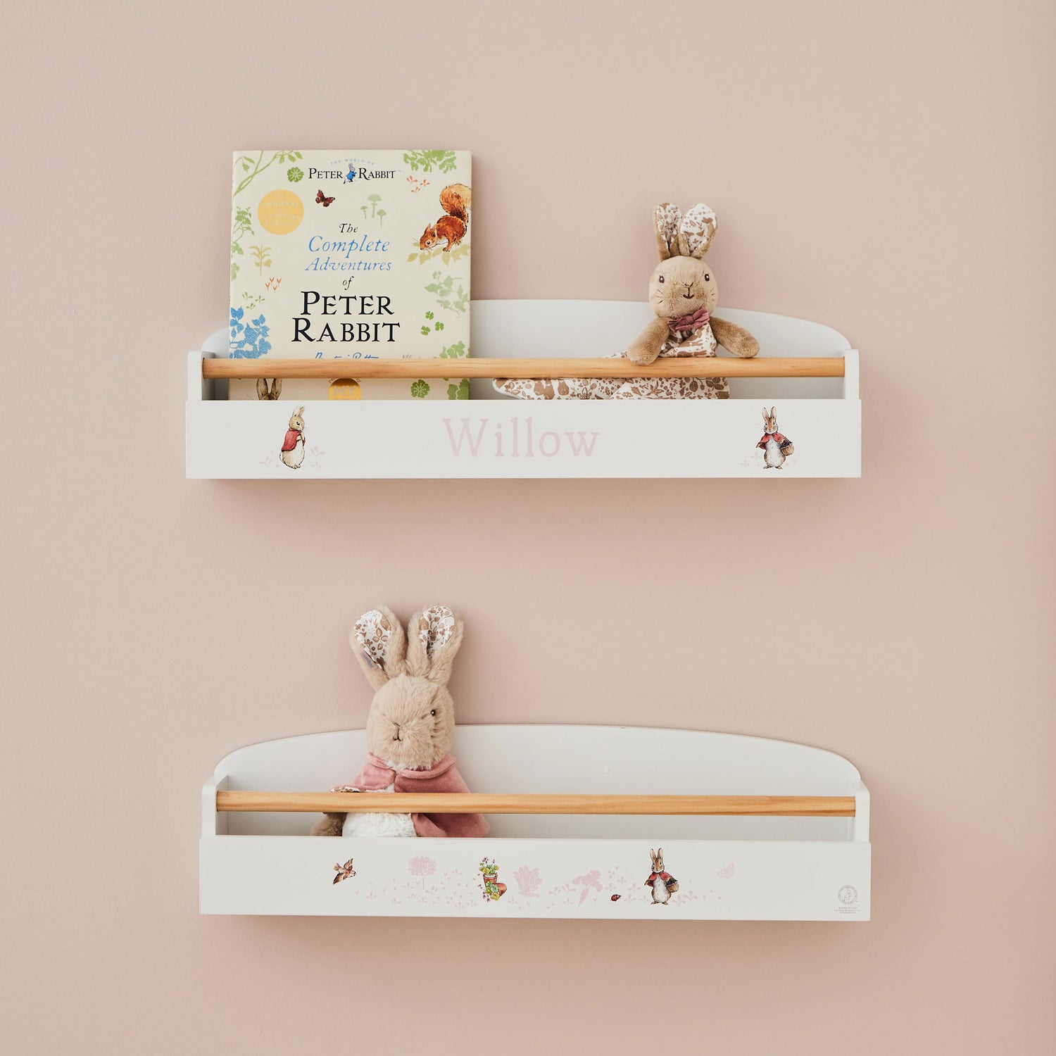 Personalised Flopsy Bunny™ Wooden Shelves