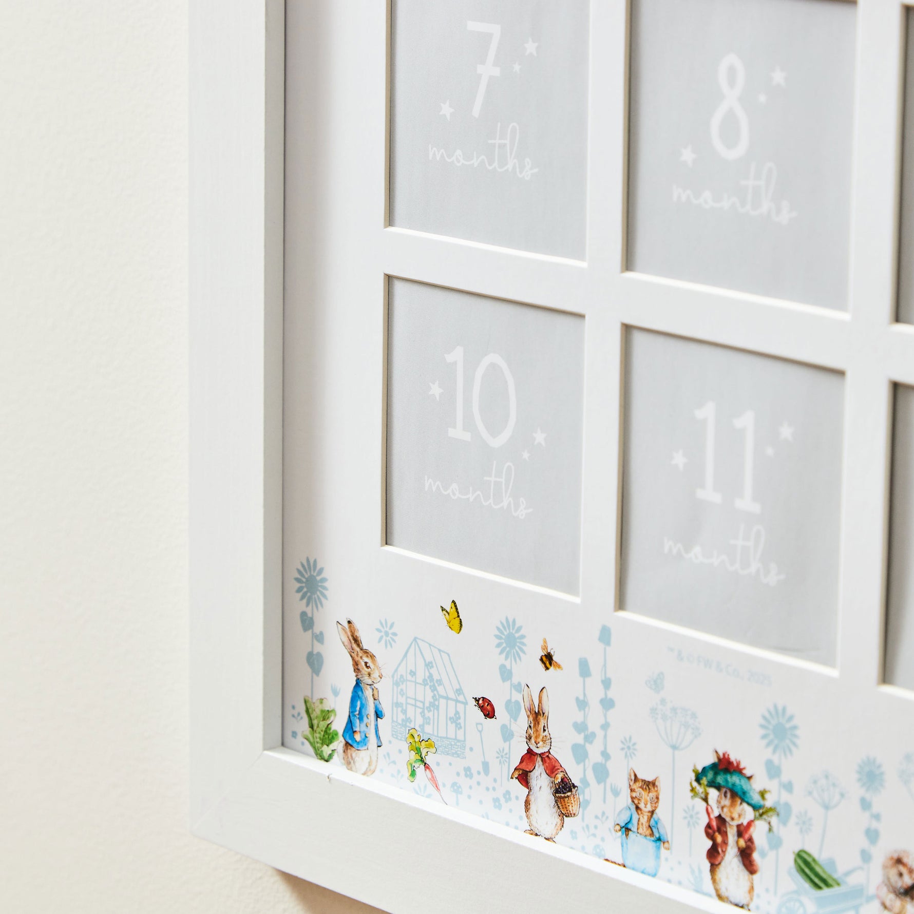 Personalised Peter Rabbit™ 12-Month Baby's First Year Photo Frame 