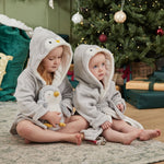 Sibling Grey Penguin Robes Gift Set 