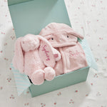 Personalised Pink Bunny Snuggle & Cuddle Gift Set