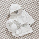 Personalised Ivory Bunny Snuggle & Cuddle Gift Set