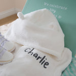 Personalised Ivory Snuggle and Step Gift Set