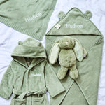 Personalised Sage Green Bedtime Essentials Gift Set
