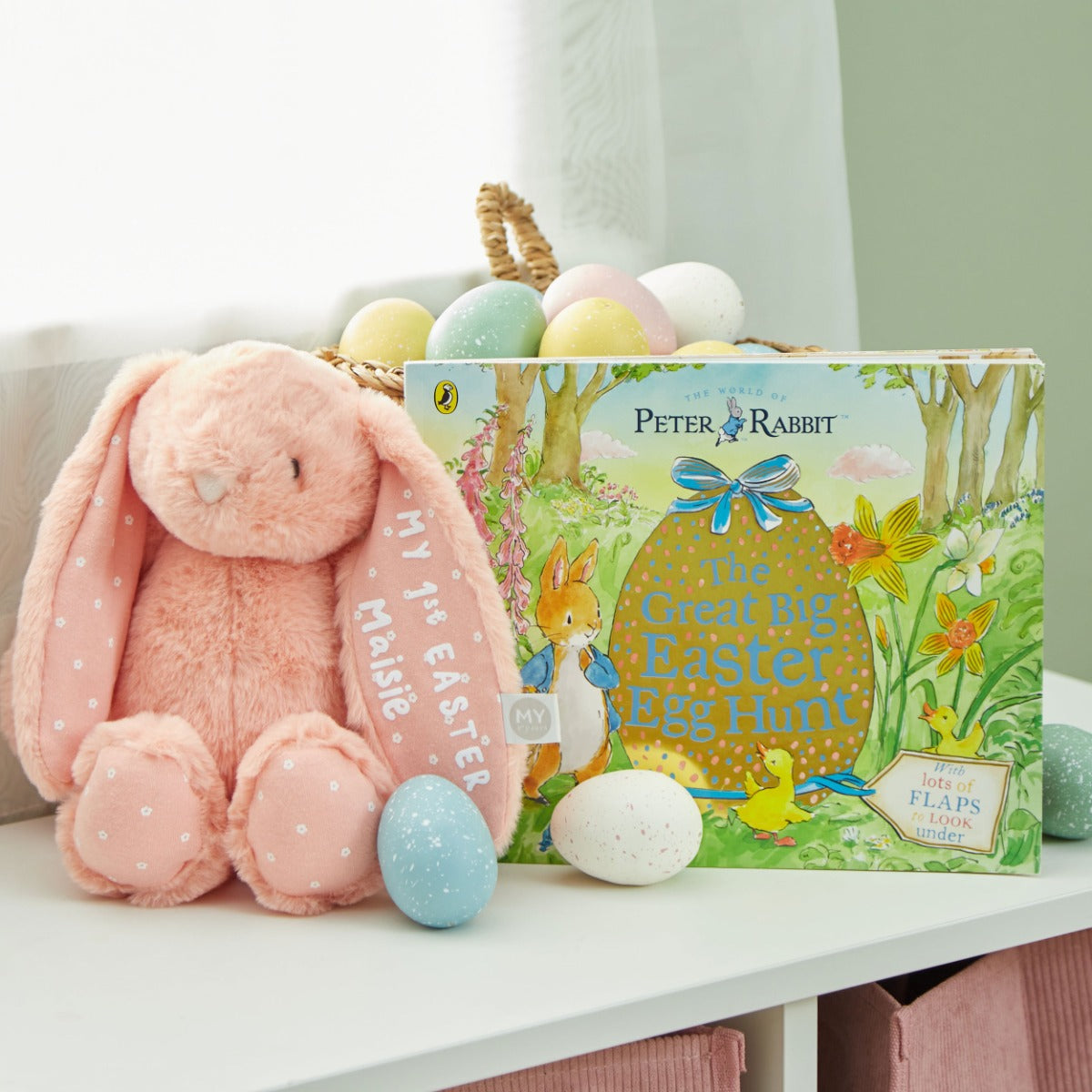 Personalised Easter Read & Cuddle Gift Set