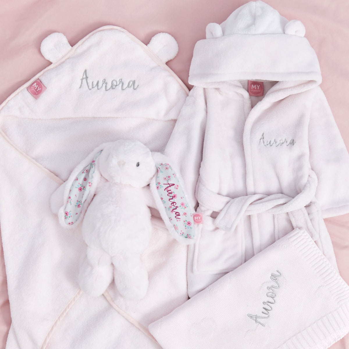 Personalised Light Pink Bedtime Essentials Gift Set