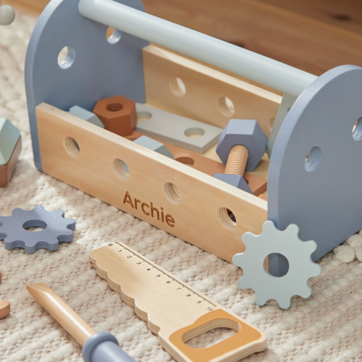 Personalised Wooden Tools Essentials Set