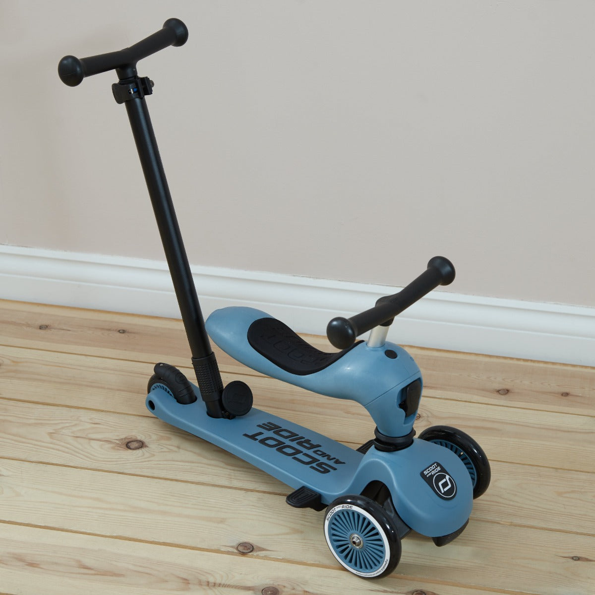 Personalised Scoot & Ride Push & Go Steel Scooter & Helmet Gift Set