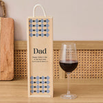 Personalised Fathers' Day Drink Box and Glass Gift Set