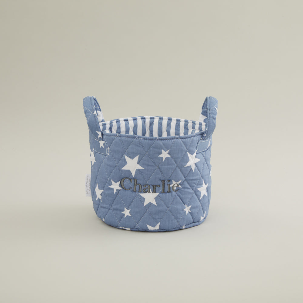 Mini Denim Blue Star Storage Bag