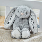 Personalised Grey Bunny Soft Toy