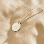 Personalised Sterling Silver Disc Necklace