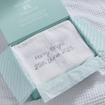 Personalised Ivory Cellular Baby Blanket
