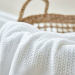 Personalised Ivory Cellular Baby Blanket