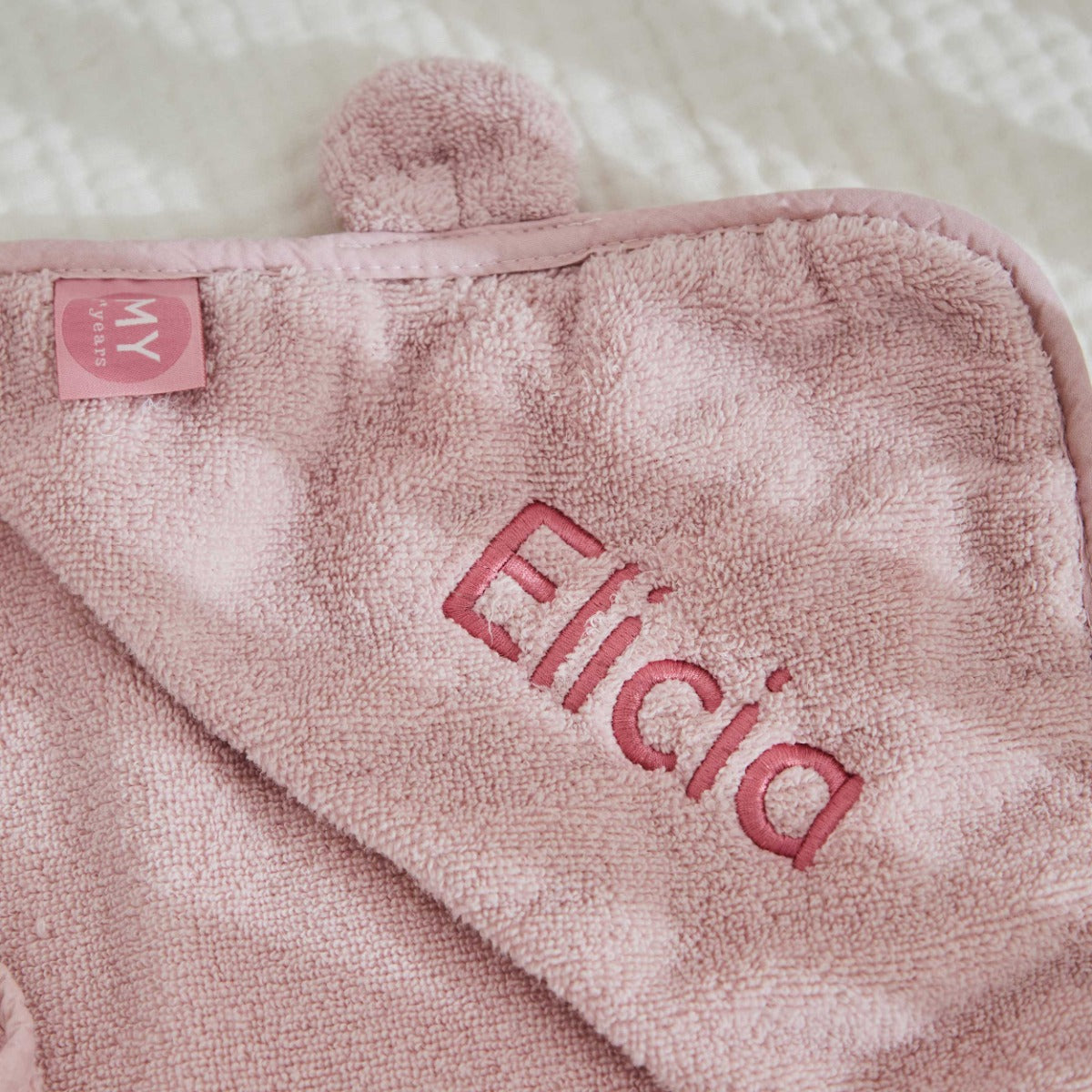 Personalised Pink Hooded Towel