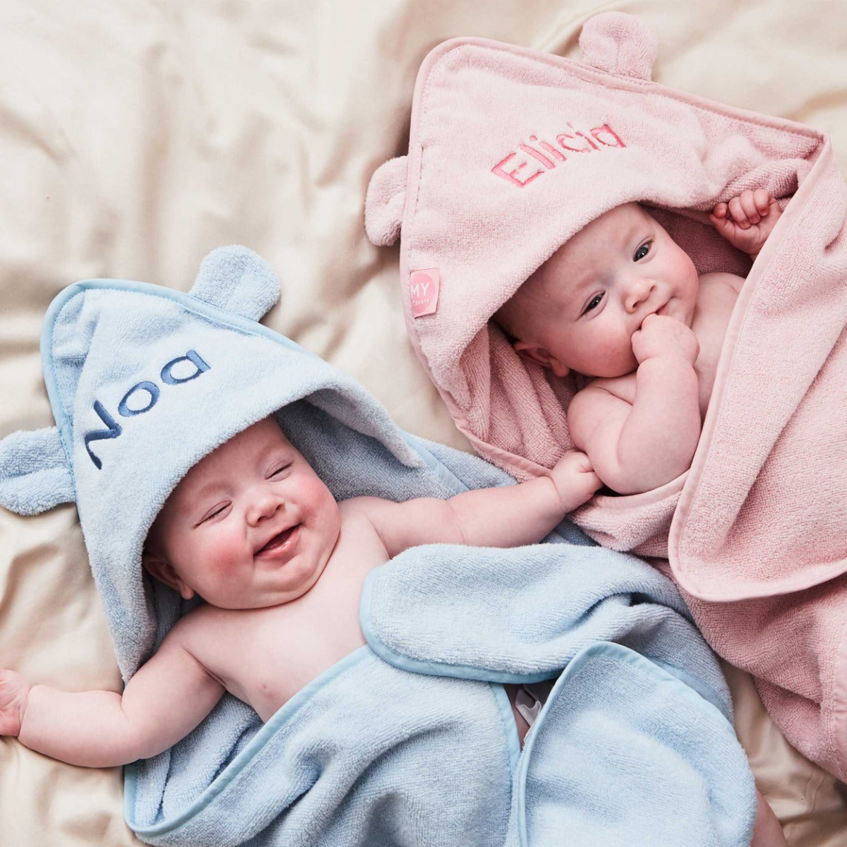 Personalised Pink Hooded Towel