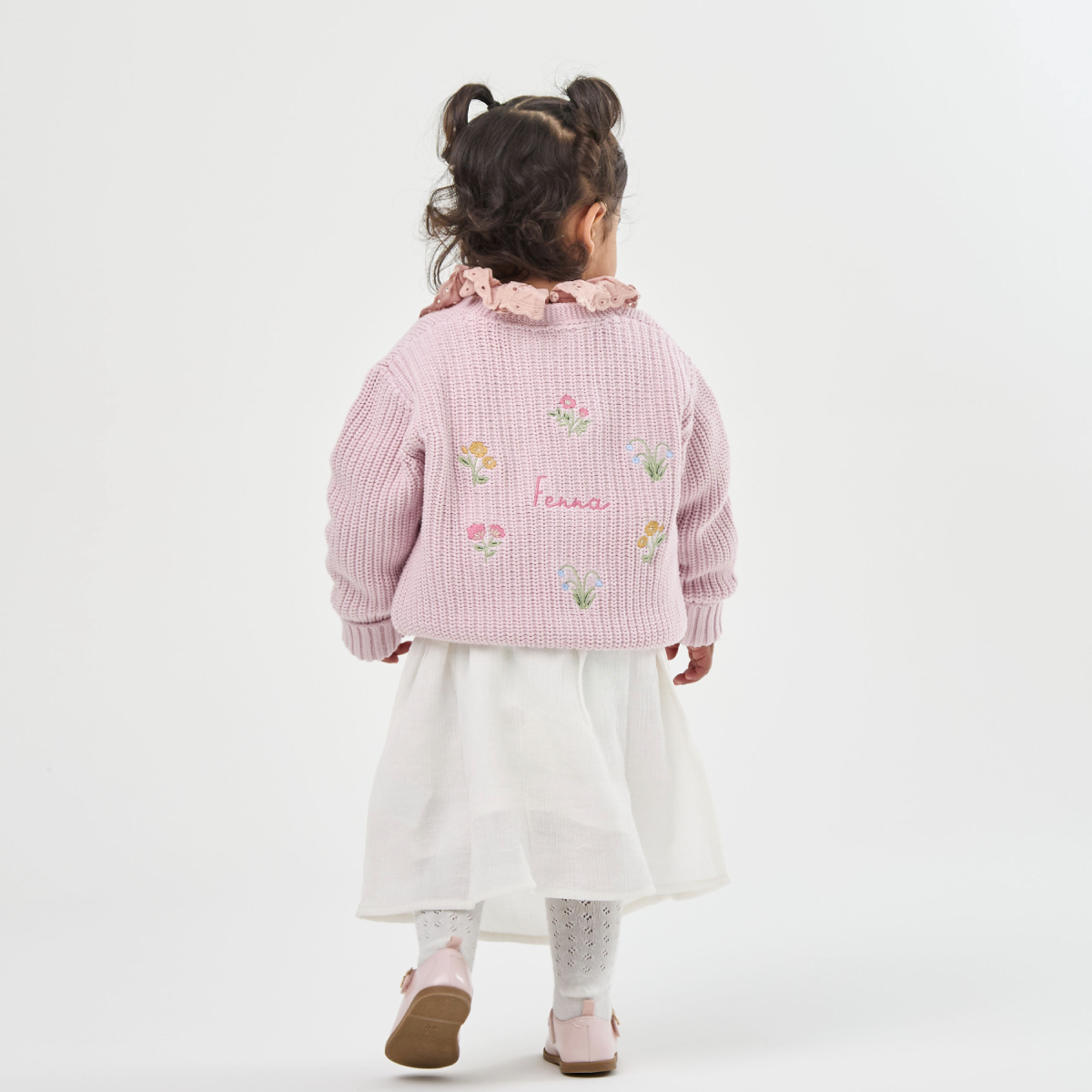 Personalised Floral Pink Cardigan