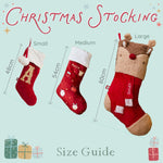 Personalised Pink Christmas Small Cream Gift Stocking