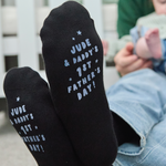 Personalised 1st Father’s Day Black Socks
